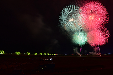 「長岡花火の打ち上げ」の画像