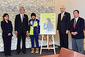「中澤恵さんが磯田市長を訪問」の画像