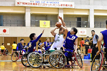 「車いすバスケットボールの全国大会」の画像