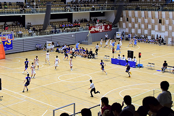 「男子バスケットボールのインターハイ県予選大会」の画像