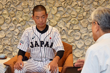 「宮内中学校3年生の近藤大誠選手」の画像