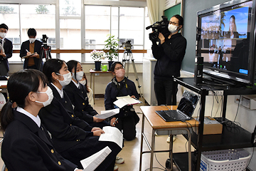 「オンラインで平和の大切さを学びました」の画像