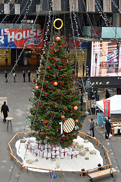 「約8メートルのクリスマスツリーも登場」の画像1