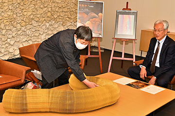 「開催を前に磯田市長を訪問した布施さん」の画像