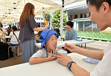 「かき氷、ドリンク販売」の画像