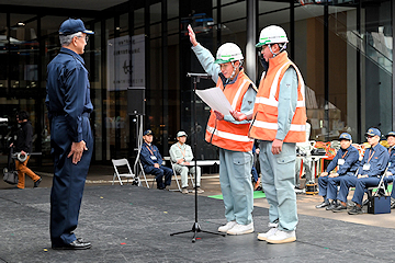 「除雪業者代表による宣誓」の画像