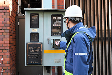 「坂之上町1丁目の市道から点検を開始」の画像1