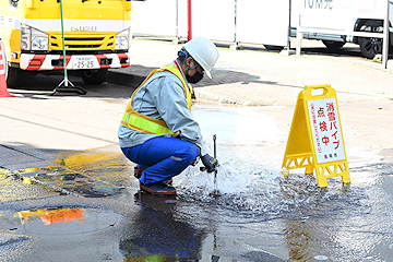 「坂之上町1丁目の市道から点検を開始」の画像2