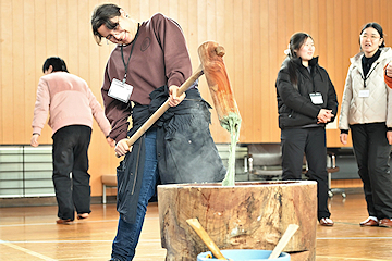 「よもぎ餅作り」の画像2