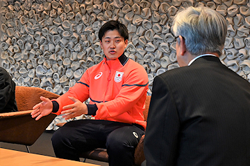 「古野選手は磯田市長を訪問」の画像1