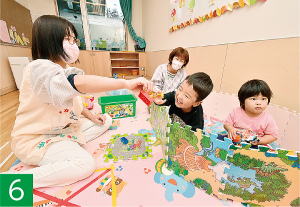 東部川崎保育園に併設する病後児保育施設画像