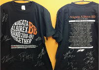 新潟アルビレックスBB全選手サイン入りTシャツ