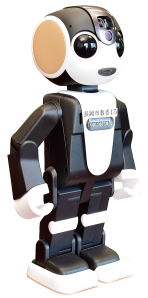 プログラミング授業で使用するロボット型端末画像