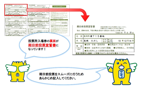「期日前投票」の画像