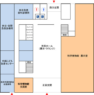 「さいわいプラザ1F　配置図」の画像