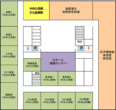 「さいわいプラザ3F　配置図」の画像