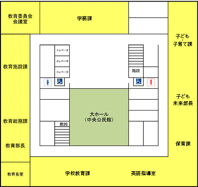 「さいわいプラザ4F　配置図」の画像