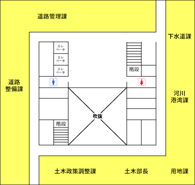 「さいわいプラザ5F　配置図」の画像
