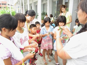 「作り方のポイントを習います」の画像