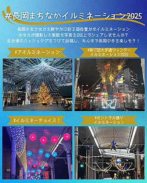 「長岡まちなかイルミネーション」の画像