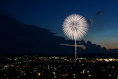 「ホノルル市による花火「白菊」の打ち上げ」の画像