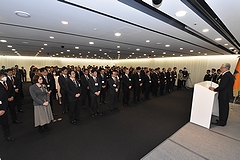 「新年度始めの式での市長あいさつ」の画像