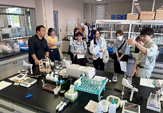 【画像】施設見学・水質検査体験