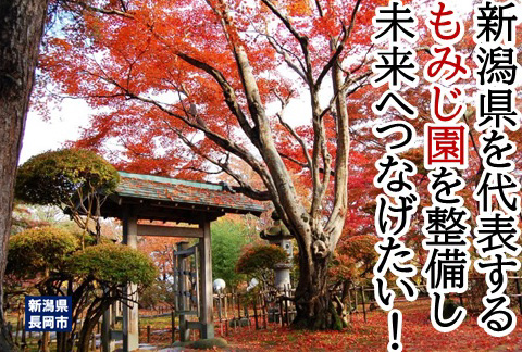 新潟県を代表する「もみじ園」を整備し未来へつなげたい！