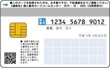 「マイナンバーカードの裏面」の画像